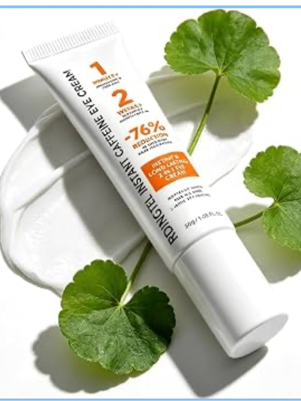 Instant Caffeine Eye Cream - Brightening Eye Treatment (Silver/White)